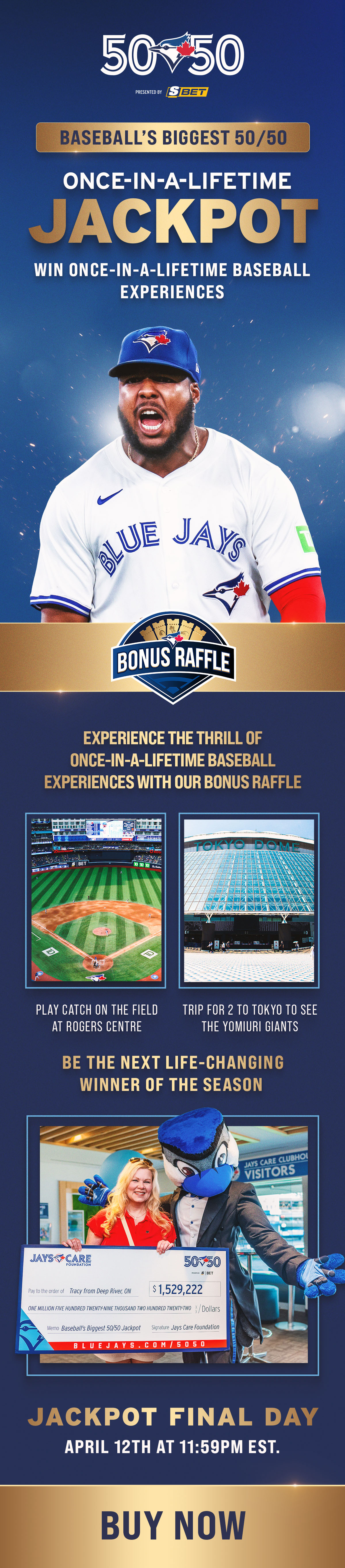 Blue Jays 50/50 Email — Player-Focused