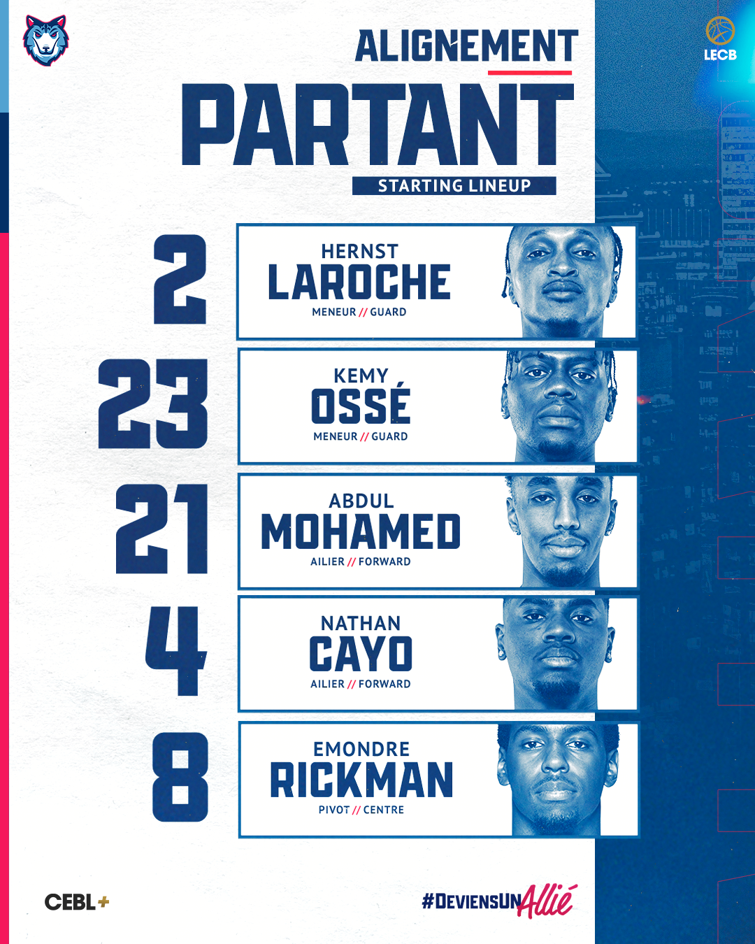Starting Lineup post